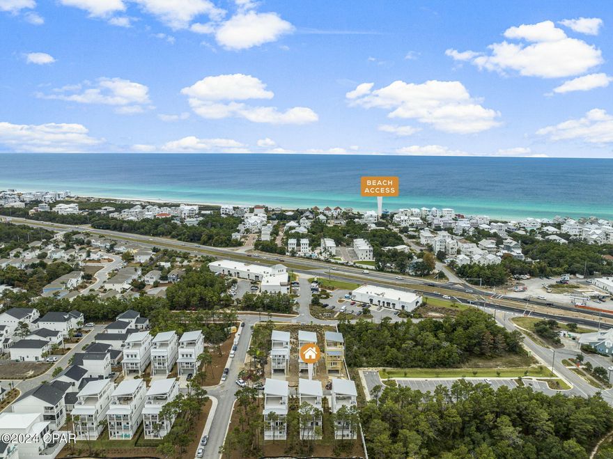 Welcome to this beautiful, FULLY furnished, luxury-style home located in the Twin Palms community at Inlet Beach. This home is located within walking and biking distance to the finest attractions Inlet and Rosemary Beach have to offer. It is centered directly behind 30A Avenue providing are array of restaurants, shopping, and entertainment only footsteps away! This 4 bedroom/ 4 ½ bath residence includes three stories of spacious living with beautiful features you can't resist falling in love with. Level 1 offers a two-car garage with ample storage for your outdoor belongings, golf cart, and vehicles. Don't forget to wash off from the community pool or after spending a day at the beach in the shower located in the garage!  As you make your way upstairs, you'll love the open, airy living space and the extravagant kitchen to fit for a true chef. The split bedrooms are spacious, all offering excess closet space and beautifully tiled bathrooms. The rooftop terrace is the perfect place to watch the Gulf sunsets and relax in the evenings after a long day. Come enjoy the luxury of 30A and check out this home today! 18 and 26 West Majestic are both available for rent!