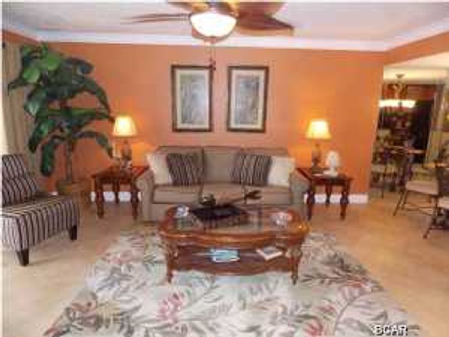 Beautiful one bedroom two bath remodeled condo .This condo comes fully furnished with beautiful West Indies Tropical decor.adding a warm elegant touch. The kitchen features a breakfast bar, new cherry cabinets, granite counter tops, tile back splash and appliances. The master bedroom has two queen beds plus a updated master bath with a new vanity & tiled walk-in shower. The main living area is very open and nicely decorated.You also have a second updated full bath .You and your guest will enjoy great sunset views from the balcony as well as the main living area. This is a very spacious condo , additional updates include crown molding, base, 18 inch ceramic tile through out the entire condo including the balcony. Mariner West is a small quiet LOW RISE Gulf front complex located on the