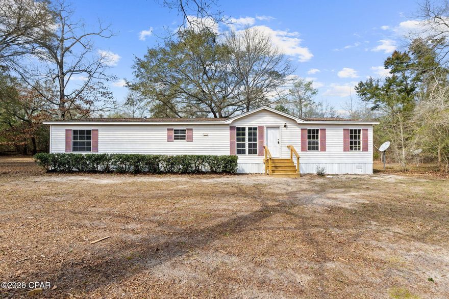Price Reduced!  Welcome to this beautifully renovated home, situated on a spacious 3 acres. Fantastic location. Once inside you will find an open concept floor plan with modern finishes, perfect for everyday living and entertaining.  Luxury vinyl plank in main spaces. Brand-new stainless-steel appliance package. Brand new hvac and water heater. Outside, it offers endless possibilities for animals, gardening and recreation. You are able to enjoy the freedom of country living while still being convenient to shopping and restaurants. If you are looking for a peaceful homestead, welcome home. Schedule your visit today before its gone!