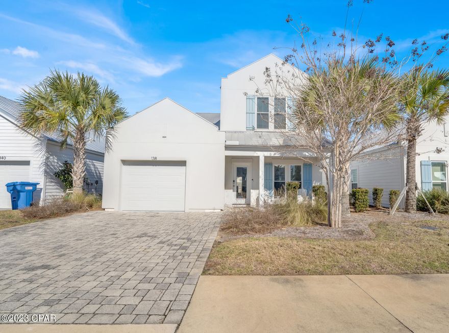 CURRENTLY UNDER CONTRACT, SELLER WILL CONSIDER BACKUP OFFERSNew Short-term approved listing on Panama City Beach. This 3-bedroom, 2.5-bathroom home is located just a few blocks from the beach! Walking into the home, you will notice the large open concept living spaces, along with high-ceilings and beautiful wood-tile floors. The kitchen features granite countertops, white shaker style cabinets, stainless-steel appliances, and a tile backsplash. Off the kitchen and living area, you also have a full dining room that could be converted into an office. The ground level master bedroom features plush carpet, access to the back lanai, and a large walk-in closet. The master bathroom has a granite topped, double vanity and large tiled walk-in shower. The other 2 bedrooms are spacious and feature ca The 2nd full bathroom features a granite topped double vanity, and a shower/tub combo. The home has a nice sized laundry room. The home has a covered patio on the rear. The community is meticulously maintained and features a great community pool. Most furniture and decor will convey. Walk, bike, or hop on your golfcart and head to the beach, located just a block and a half away! A short car ride to Pier Park for shopping, entertainment, and dining. Frank Brown is just a short distance away for sporting events and local entertainment. This is a rare find in PCB!