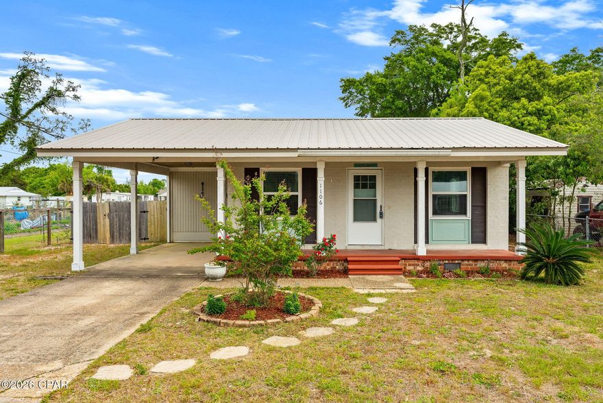 Welcome home to 1106 Arthur Avenue, a delightful single-family residence nestled in the heart of historic St. Andrews! This inviting 3-bedroom, 2-bathroom home offers approximately 1,125 square feet of comfortable living space and blends classic Florida cottage charm with modern updates.
Step inside to an open-concept layout where the kitchen, living, and dining areas flow seamlessly. The updated kitchen features ample cabinetry and a bright, functional design.  

Located in the vibrant St. Andrews area, you're just minutes from downtown Panama City, local shops, restaurants, parks, and waterfront attractions. Enjoy easy access to everything the Emerald Coast has to offer--beaches, boating, and Bay County's best amenities.
Whether you're a first-time buyer, growing family, or looking for an investment property in a prime location, 1106 Arthur Avenue delivers comfort, character, and coastal convenience at an incredible value.