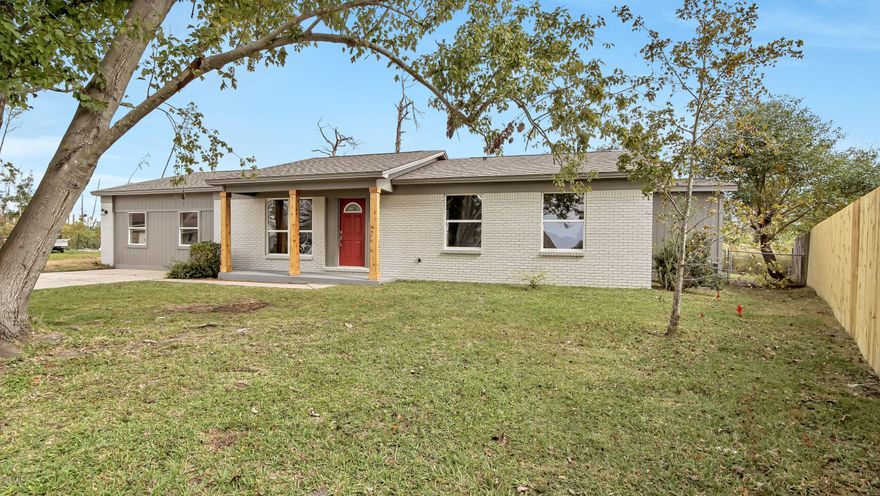 CURRENTLY UNDER CONTRACT, SELLER ACCEPTING BACKUP OFFERS - CENTRALLY LOCATED HOME ON A CUL-DE-SAC! The interior features 4 bedrooms, 2 full baths, 1800+ SF, 2 living areas, an eat-in kitchen, a formal dining room, new vinyl plank floors (no carpet), ample natural light & an interior laundry room with separate water heater. The kitchen boasts granite counter tops, Samsung stainless steel appliances, a tiled back-splash, soft close drawers and doors and attractive fixtures. The master bedroom can accommodate a king bed and has an 8x12 walk-in closet and an adjoining bath with stand-up shower. Bedroom 2 has an additional walk-in closet as well. The property is located at the end of a cul-de-sac and features a detached 2 car garage, a covered front porch, an open back patio and deck (great for entertaining). Updates Include: Roof, HVAC, Insulation, Appliances, Interior and Exterior Paint, LVP Flooring, etc. This home is located near schools, restaurants, shopping and more. Call today for a private showing.  Information derived from public record and owner; measurements approximate.