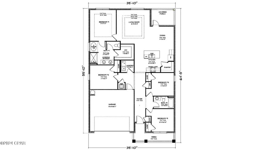 New construction home situated on a pond in Hodges Bayou. The Rhett floorplan is a 4-bedroom 2-bath, an open concept floor plan, with a boasting 1,835 sq.ft. The Rhett floorplan has upgraded finishes throughout. You will find 9-foot ceilings with 10-foot trays and beautiful crown molding. The Rhett also has EVP flooring, granite countertops, a large kitchen island with cabinetry on both sides underneath and brushed nickel hardware. This floorplan has energy efficient windows to allow lots of beautiful natural light. The primary bathroom has a beautiful garden tub, perfect for relaxing, and a spacious shower with a glass enclosure. All of these homes come with Deako lighting and Safe Haven smart home systems. Hodges Bayou is just a short drive to schools, restaurants, beaches, and all that Bay County has to offer. Family time can easily be enjoyed biking or taking evening walks to catch those gorgeous sunsets over the bayou. Sidewalks wind throughout for you to enjoy nature at its finest.