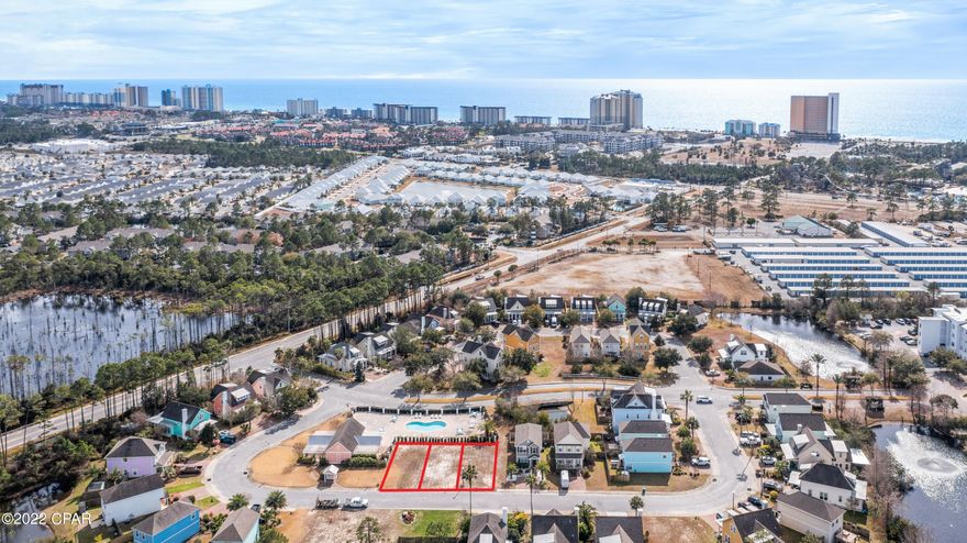 INVESTOR ALERT! Amazing opportunity to secure 3 lots within Harrison's Walk, a highly desirable community located just 1 mile from the beach! This charming community consists of beautiful Florida cottages and is nestled among serene lakes and lush surroundings. The development already has underground utilities in place, so these lots have electric, gas, water, sewer, and cable ready to go. The community does not allow short-term rentals making it perfect for a primary residence or long-term rental (6+ months). Harrison's Walk offers a nice community pool and is close to great dining and shopping options as well as fun attractions like Shipwreck Island Waterpark and Rock'it Lanes. Lots 50, 51, and 52 measure ~35x70 each totaling 0.17 acres.