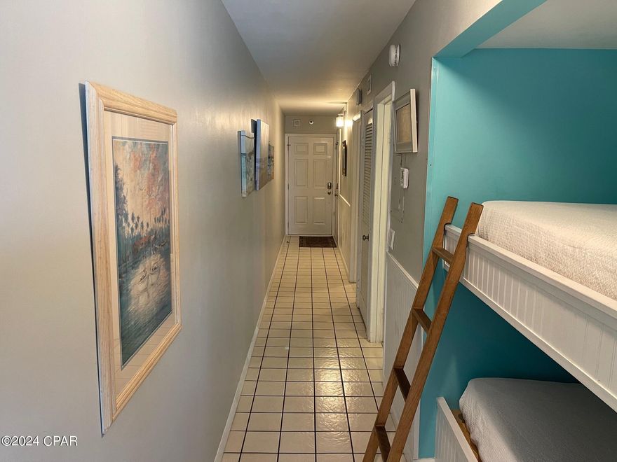 LOCATED ON A GREAT FLOOR MUCH DESIRED BY RENTERS overlooking the Beautiful Gulf of Mexico. This 1.5 bath condo also has a bunk area with the ability to sleep a total of 6 people. It also has a washer/dryer that is vented. There is a brand new hot water heater and new toilets.  The Summit  is centrally located and in close proximity to amusement parks, golf, fishing, Captain Anderson's, Schooners, Publix Supermarket, fantastic shopping, St. Andrews State Park, all kinds of entertainment.  This complex features a full array of amenities such as playgrounds, tennis courts, shuffleboard courts, two pools, kids' pool, two hot tubs, his & hers sauna, work out area, a Tiki Bar, convenience store, game room, on site security and even a dog park by the tennis courts for emotional support animals!  This unit is turnkey ready with all furnishings and dishware included and is perfect for a family beach get away or  an income generating rental machine generating $30,000 per year ! Enjoy your coffee in the morning on your private balcony and your cocktails as the sun sets. Be sure and catch the ''Green Flash'' as the sun falls into the sea !