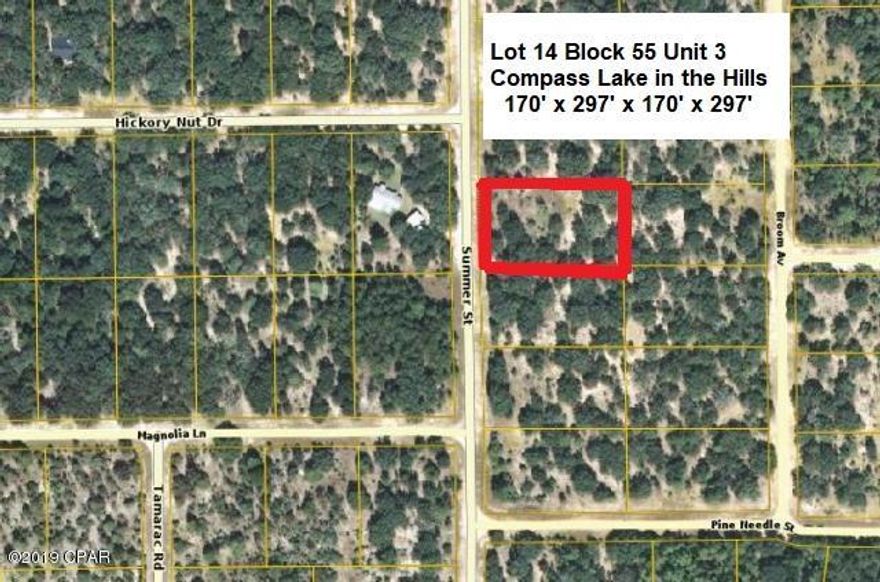VERY NICE HIGH & DRY 1 + ACRE LOT in the Compass Lake in the Hills development in NorthWest Florida. This level lot has some nice trees and Electric Service is already running along road. Site Built or Modular Homes only in this area of Subdivision, no Mobile Homes. Conveniently located approx 15 minutes South of Interstate 10 at Marianna and 45 minutes North of Panama City for Shopping, Restaurants, Entertainment, and Beautiful Gulf Beaches. As an owner in this development, you have access to Private McCormick Lake for Swimming, Fishing, Canoeing, Kayaking, etc as well as the Main Lodge on Compass Lake with Swimming Pool, Tennis Courts, etc. ACT NOW to take advantage of this opportunity to purchase this NICE LOT at a GREAT PRICE  !!