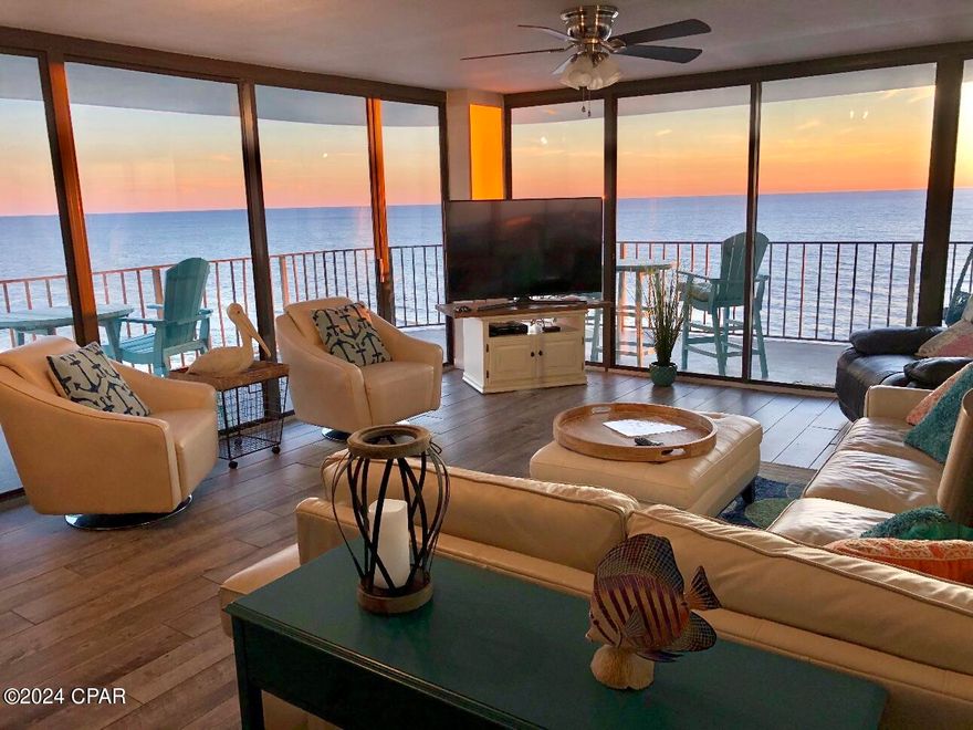 'CURRENTLY UNDER CONTRACT, SELLER WILL CONSIDER BACKUP OFFERS'. STUNNING two bedroom unit with breathtaking panoramic views of the Gulf, featuring an East end wrap-around balcony! Additionally, this unit includes a dedicated COVERED PARKING SPACE for added convenience! One of many perks to this beautiful unit. 
This sought after property produces Excellent rental income and is ready for immediate occupancy by its new owner. It features an Oversized living area with two spacious bedrooms accommodating large families or sizable groups. Beautifully decorated and furnished. 
Watercrest is a family oriented complex that enjoys strong rental performance and offers a variety of amenities, including tennis courts, shuffleboard, pickle ball, a fitness room, hot tub, heated pool. kiddie pool, and snack bar. Don't miss the opportunity to view this impressive unit!