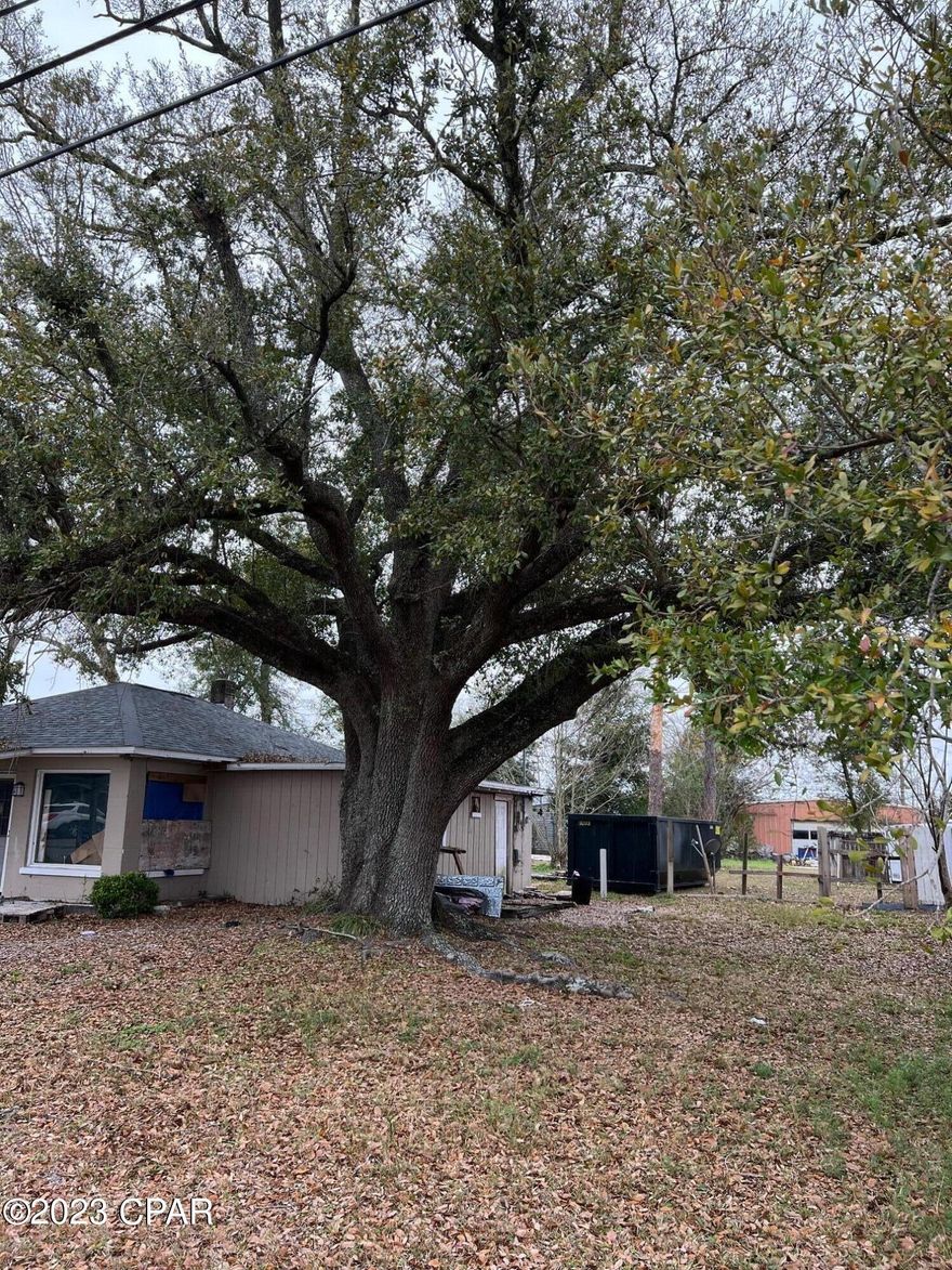 Talk about a visionaries dream!  This is it!  Diamond in the rough.  Good location in Panama City.  Quite street with an awesome oak tree for that cool shade.  

Lots of potential.