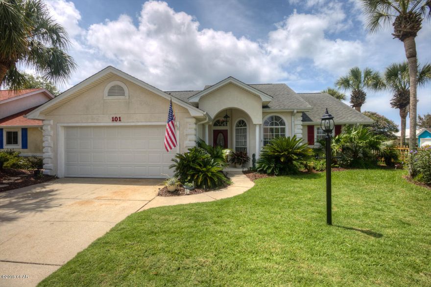 2 bed 2 bath remodeled Beach House with a POOL and lovely landscaped yard.

Floors recently installed and new Roof in 2009 all of this in a FLOOD ZONE X

No Flood Insurance required. Great corner location and a quick walk of golf cart ride to Bid a Wee Dedicated Beach with your Gated, Private entrance beach. Over 2000' of pristine beach to enjoy with No Motels or condos to block your view ! Located conveniently to shopping, schools and the New Airport.

Inside is a large family room just off of the dining area and kitchen.

Heated and cooled sun room that could be a bunk room, office or just a place to relax. New Pool Filter just installed

(pool heater has not been operated in 3-4 years)  All sizes approximate, please measure if important

Ask your Realtor for the Video Link