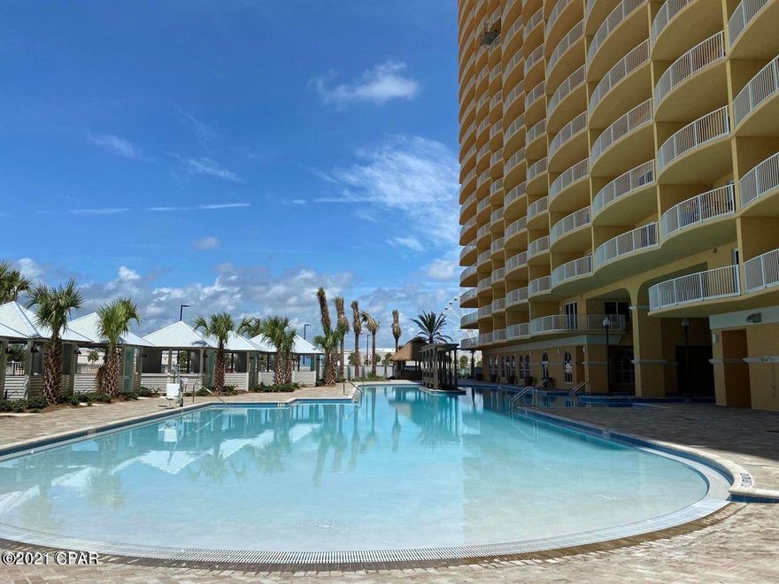 New Pre-Construction condos in Panama City Beach in 10 years! Adjacent to Pier Park and walking distance to City Pier. Luxury interiors with stainless steel appliances, quartz counter tops, 9 ft. ceilings and 10 ft. wide balconies. Amenities includes lagoon style pool, fitness center, snack bar and parking garage.  This is an Assignment Unit.