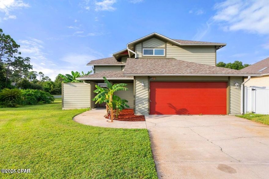 Beautifully Remodeled Coastal Retreat -& Spacious Corner Lot *** NEW PRICE***

Welcome to this stunning remodeled home in the desirable Grand Lagoon Shores Subdivision. Sitting on a large .306-acre corner lot, this property is full of character, upgrades, and endless possibilities.

From the moment you enter the private cobblestone courtyard, you'll feel the charm and privacy this home offers. Step inside to find a bright, open floor plan with freshly painted interiors, updated lighting and fans, and new carpet and flooring throughout. The living room features a beautiful stone wood-burning fireplace perfect for cozy evenings.

The kitchen has been updated with LG stainless steel appliances, modern finishes, and flows into both a casual dining space and a formal dining room — ideal for entertaining. With 3 oversized bedrooms and 3.5 bathrooms (including a huge master suite with connecting bath), there's room for everyone.

Key Features & Upgrades:
New roof (2019), HVAC heat-pump (2022), hurricane impact doors & windows, complete interior paint (2024) Privacy-fenced yard with secure parking for a boat, RV, or multiple vehicles Private well for sprinkler/irrigation savings (home connected to city water/sewer) Spacious two-story back deck for entertaining Mature fruit & tropical trees: peach, banana, pear, and blueberry bushes Plenty of space to add a pool or hot tub for your dream backyard oasis NO HOA - enjoy freedom with your property Just under a mile from the beach, restaurants, and shopping

Lifestyle Highlights:
 This home offers the perfect blend of comfort, functionality, and Florida lifestyle. Spend mornings relaxing in your private courtyard, afternoons picking fruit from your own trees, and evenings hosting friends on the expansive deck. With ample space for toys, boats, or even a future pool, this home is as versatile as it is beautiful. --- 

Prime Location: 
Near top restaurants, shopping, the Navy base, and beach access in minutes. This one-of-a-kind home is truly turnkey and ready for its next chapter.

***Furnishings are negotiable***