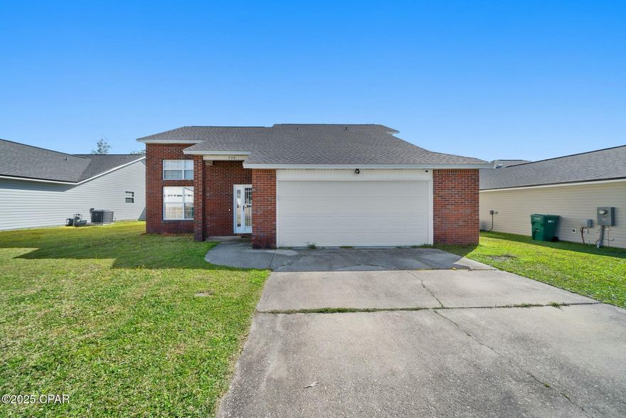 Assumable VA Loan!

3 Bedroom Plus office or 4th bedroom 

Welcome to 520 J H Crews Circle, a charming residence nestled in the heart of Panama City, Florida. This inviting property offers a perfect blend of comfort and convenience, ideal for those seeking a tranquil yet accessible lifestyle. With a generous 1,438 square feet of living space, this home is thoughtfully designed to accommodate modern living.

Upon entering, you are greeted by impressive 17-foot ceilings that create an airy and expansive atmosphere. The living room is open and spacious, providing ample room for relaxation and entertainment. Natural light floods the space through numerous windows, enhancing the warm and welcoming ambiance.

The kitchen is a culinary enthusiast's dream, featuring elegant granite countertops and a stylish tile backsplash. It is designed to be both functional and aesthetically pleasing, making meal preparation a delightful experience.

This property boasts three well-appointed bedrooms and two bathrooms, offering comfortable accommodations for family and guests. The Primary  suite provides a private retreat located on bottom floor. 
Upstairs will find 2 bedrooms plus a bonus room or 4th bedroom!

Step outside to discover a fenced backyard, perfect for outdoor activities and gatherings. The enclosed back porch offers a versatile space for enjoying the Florida weather year-round, whether you're sipping your morning coffee or hosting an evening get-together.

Location is key, and this home delivers with its proximity to Tyndall Air Force Base, making it an excellent choice for military personnel and their families. Additionally, the property is conveniently situated near shopping centers and a variety of restaurants, ensuring that all your daily needs are within easy reach.

520 J H Crews Circle is more than just a house; it is a place to call home. Whether you are looking for a peaceful retreat or a vibrant community lifestyle, this property offers the best of both worlds. Don't miss the opportunity to make this exceptional residence your own. Contact your favorite agent to schedule a viewing and experience all that this home has to offer.