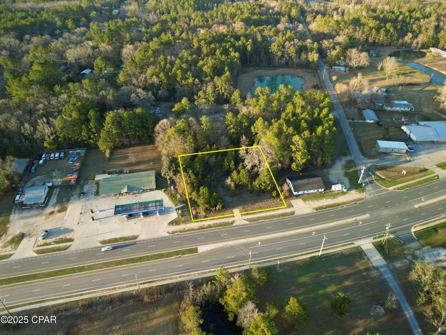 Seize the chance to own 0.918 acres of vacant commercial land in the heart of Vernon, FL. Located directly on Main Street, this prime property boasts excellent visibility and accessibility on a well-traveled, paved road, just 50 miles from the white sandy beaches of Panama City Beach.

With an Annual Average Daily Traffic (AADT) count of 6,800 (per 2023 DOT data), this location offers outstanding exposure, making it ideal for a variety of commercial ventures. Whether you're looking to establish a retail business, office space, or other enterprise, the possibilities are endless with this centrally located property.

Don't miss your chance to invest in this high-traffic commercial hotspot with convenient proximity to major destinations and a growing community.