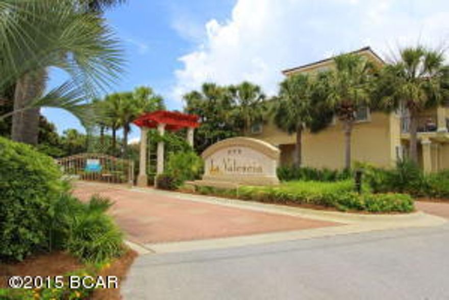 Never been rented.  Enjoy the privacy of a gated community with views of the tennis court and pool. This house has been well maintained and is in great condition. Downstairs consist of 2 bedrooms/2 baths, laundry room, hallway and foyer. Second floor is an open floor plan featuring living/dining area and kitchen. There is also a bunk room and full bath on the second floor. Wonderful covered porches on both first and second floors. First floor ceilings are 9' and second floor ceilings are 10'. Ceramic tile on all floors except in first floor bedrooms and stair treads. Stair treads are wood flooring. Selling mostly furnished. Room dimensions are approximate. Please measure, if important.