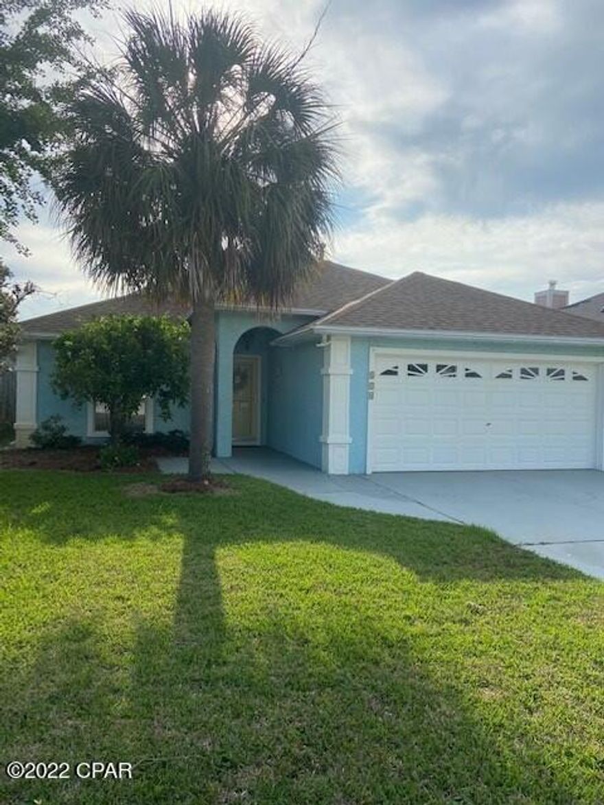 Welcome to the beautiful neighborhood of Bid-a-wee and Seaclusion Beach.  One of the only private beaches in Panama City Beach.  Park your golf cart at the beach golf cart parking and enjoy your own beach.  This house has 2 bedrooms, 2 baths plus an inground pool.  Not sure what more you could ask for in a Florida house.  Home has a 2 car attached garage and a sun room in the back of the house.  Shade sails over the pool to keep you comfortable as well.