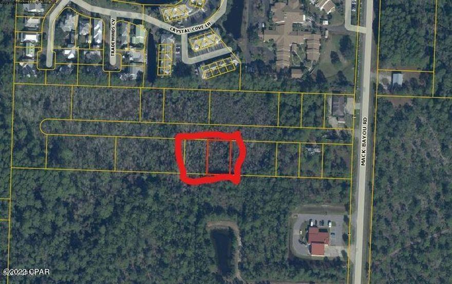 Rare opportunity to own 2 lots just off of Mack Bayou Road just behind Sacred Heart Hosptial. Lots are being sold together for one low price. 2 lots both 90 x 135 for a total of 180x135. being sold as is Deeded access in place just off of Mack Bayou past the fire station. Lots 22 and 23