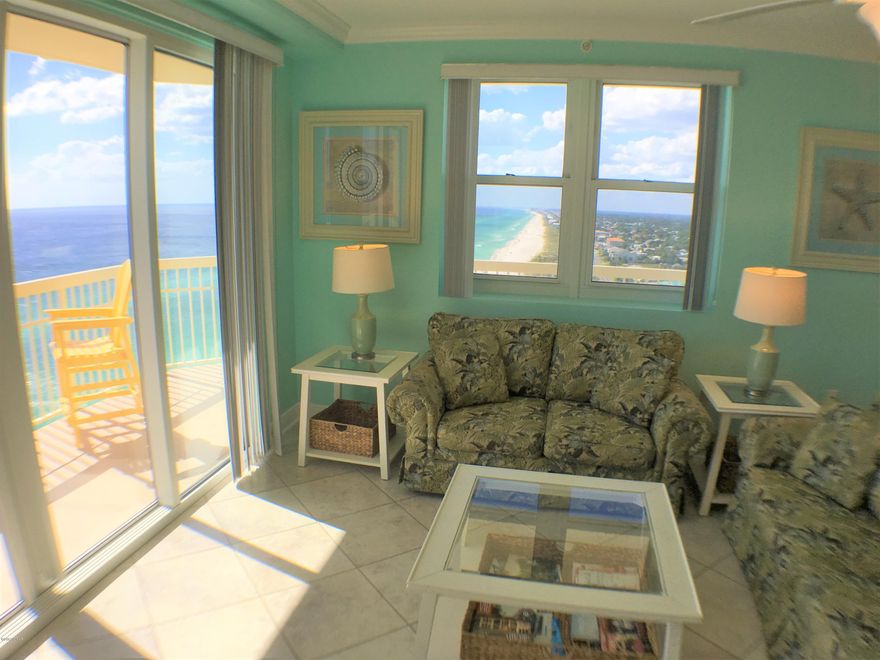 Gulf Front 3 Bedroom/3 Bath with West facing Wrap Around Balcony in one of the most Family Friendly resorts on the beach. Celadon Resort features include... 283' Gulf Frontage, 2 Pools with Hot Tubs, Fitness Center, Tennis Court, and Climate Controlled Walk-Over.