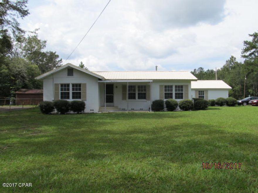 Nice updated home in Blountstown on .47 acre corner lot.  Close to everything. Home has 2 BR/2BA with bonus room.  Fresh paint inside and out.  Refinished wood and new vinyl flooring.  Recent hot water tank, replacement windows, and metal roof.  All appliances stay, incl. washer/dryer.  Build equity with payment same as rent.  Make an appointment today!