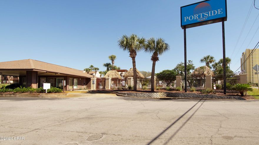 CURRENTLY UNDER CONTRACT, SELLER WILL CONSIDER BACKUP OFFERS: Paradise at Portside Resort, where coastal living meets unforgettable experiences just steps away from the shimmering sands of Panama City Beach. Portside is convenient to everything! Located just a minutes walk to the sugary beaches of the Gulf of Mexico. Pier Park, St. Andrews State Park and Northwest Florida International Airport are just minutes away by car. The Portside community also provides 3 lovely pools, a jacuzzi, a kiddie pool, tennis courts, shuffleboard and a fitness center. 

A 2 bedroom and a rare 2.5-bathroom unit, AA1 is the perfect solution for a full-time residence, a 2nd home, or, as a rental investment property. The first floor offers a large, modern kitchen, dining area, a convenient ½ bath and a living room that leads out to the downstairs patio. Upstairs there are two bedrooms, both with a private baths. There is also a large, beautiful upstairs deck. 

Portside offers a welcoming atmosphere for families, retirees, and individuals looking for a laid-back yet active lifestyle. Whether you're savoring the coastal breeze, engaging in outdoor adventures, or simply enjoying the serenity of the beach, living in the Portside Resort is truly a slice of paradise.