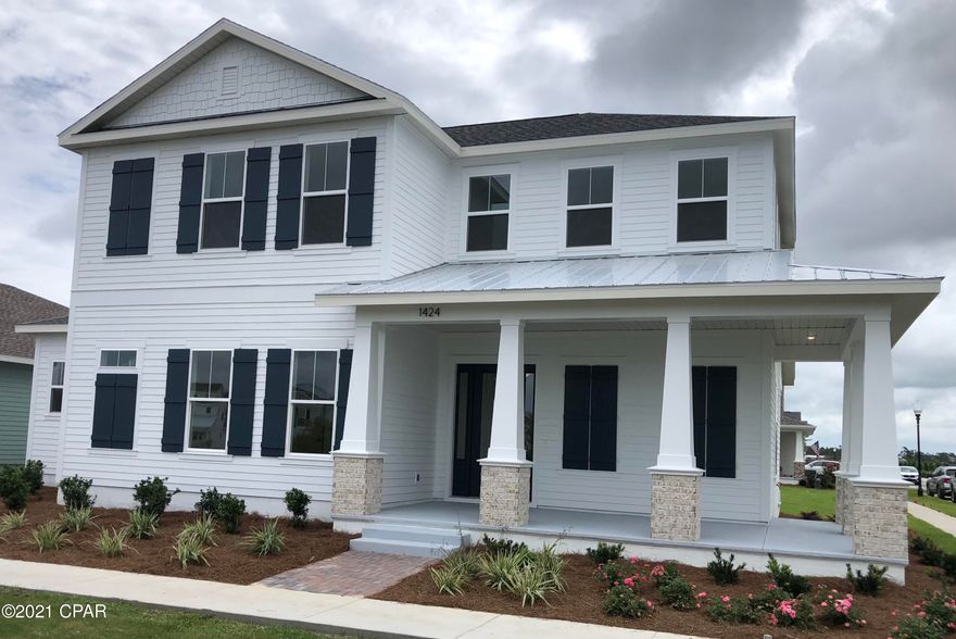 The St George Boabuilder is a Florida Cottage style home is our most popular large home featuring 5-6 bedrooms and 4 baths with 3104 square feet of living

space. The St. George has room for a Carriage House in the back above the 3-car garage. The extra large lot provides space for outdoor living and a private pool. Numerous options and upgrades are available. Showcased are beautiful windows, high ceilings, staircase,

and double french doors that lead to the covered lanai in back. A gorgeous front porch for sunset watching and two Master Bedrooms - one upstairs and one on the ground floor - are also

highlights of this home. The SweetBay amenities feature Bay County - North Bay access for kayaking, canoeing, paddle boarding, have pocket parks, a retreat-like swimming pool, basketball court, community walking & jogging trails, an amphitheater and very pet & people friendly! Come see us at the SweetBay Community today to visit the St. George model plus 8 other models Samuel Taylor Homes offers - let us build your Dream Home!