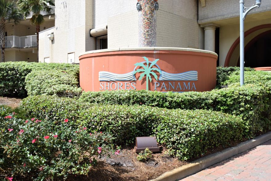 Updated  corner unit  with 2 Bedrooms 2.5 Bath and a Bunk Room. Nice wrap around balcony with spectacular views of the Gulf of Mexico.The Master bedroom is Gulf front and has access to the Balcony.This unit comes with parking space #927 .Shores of Panama has a lot to offer Like a 14.000 square foot lagoon pool, two tiki bars, indoor heated pool, spa sauna ,steam room.and fitness area. The complex is located close to Shopping, Dining, and Entertainment,