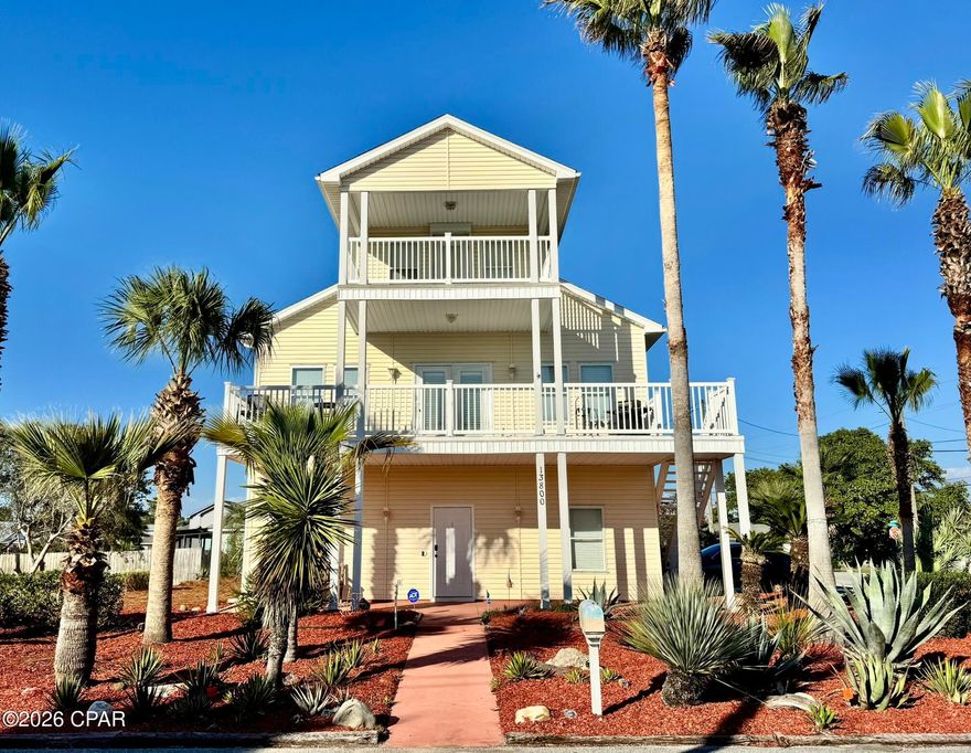 Rare Gem!! This beautiful GULF VIEW home in Bid-a-Wee beach is just a few short blocks to the neighborhoods dedicated beach access! You will LOVE this home! Need LOTs of SPACE? this 2 bedroom + office + gulf view loft area + oversized 2 car garage with workshop and full bath is the home you have been looking for! Ground floor is all garage, workshop and a full bath. The main living area, 2 full baths and bedrooms are on 2nd floor with large balcony. 3rd floor is a cute loft area, big enough for an office or small bedroom (but no closet) with a balcony boasting a perfect gulf view for you to enjoy the sunsets every afternoon. Ready to hit the beach?? You will have a security code to access the exclusive private beach entrance just a few blocks away - no homes, no condos, no crowds... just a gorgeous beach exclusively for the residents at Bid-a-Wee. You will love the low maintenance landscaping. Owner pays water/sewer. Washer/Dryer included. Small dogs ok - other pets negotiable.
Just text a copy of your ID to our office and we will get you prequalified and set up with a showing within 1 business day!!