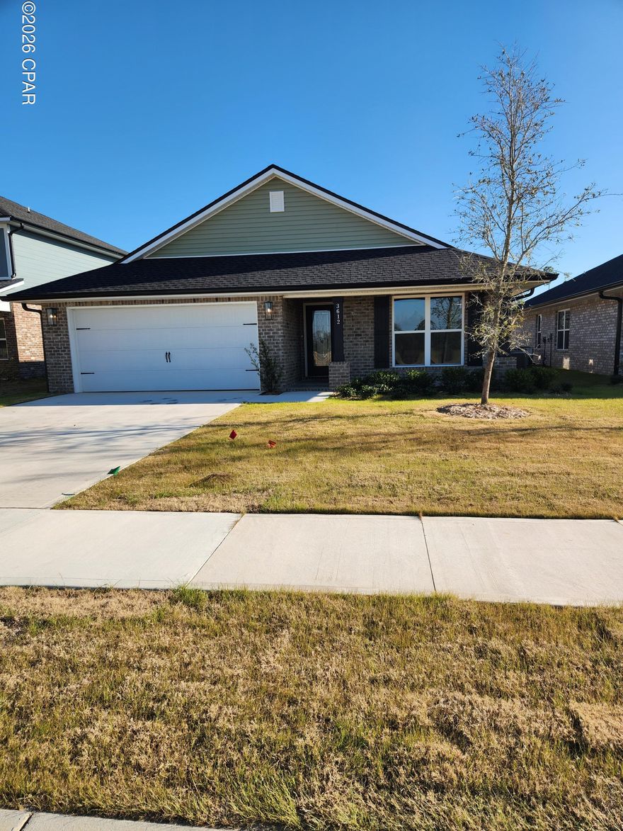 You will enjoy entertaining in this 1711 Square foot Home built by Adams Homes. Not only will you see the quality of this home but you will love the spacce it offers.  The kitchen boasts of modern stainless steel appliances, ample counter spaces to make your favorite dishes and a convenient breakfast bar. Open floor plan allows everyone to be included in the activities.  Off the Living room you can go outside and relax on the covered patio or relax in the Master bedroom. The ensuite bathroom  offers a double vanity, large shower and walk in closet allowing convenience at your fingertips.  The main bathroom separate two additional bedrooms.  This is a must see Adams Home.