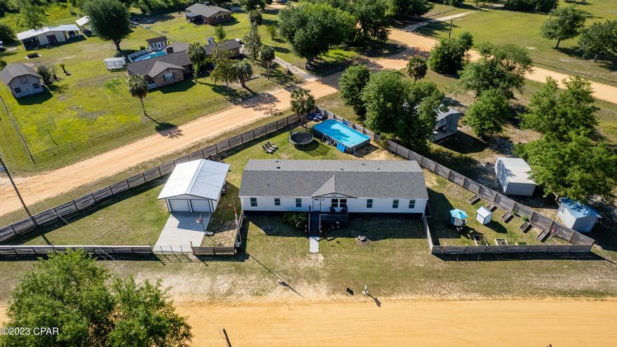 Back on the Market at no fault of seller! Buyers financing fell through. PRIDE OF OWNERSHIP THROUGH AND THROUGH! Bring your clothes, furniture and tooth brush this one is Move-In-Ready! Looking for a Spacious Home with a split floor plan newly renovated, you have found it. This home has been tastefully restored and features a living room, family room with electric fireplace, huge kitchen with new soft close cabinetry, pantry, stainless appliance package, quartz countertops, split floorplan with a HUGE 25-foot-long master bedroom, Large walk-in closet with custom built-ins and shiplap accent wall, bathroom with double vanity - solid surface countertops, freestanding soaker tub and stand-alone walk-in shower.
 Not just inside is it spacious but outside as well. This landscaped half acre comes with a Custom-Built Fence all the way around it and a Cattle Gate to enter the Newly built 2 Car Separate Garage for cars, toys, tools! Room for a Boat or RV, just add another gate entrance. Large Above Ground pool in a private backyard comes with it as well. Well pump has it's own house that matches the house. 
Like to Garden? Owner-built Garden Boxes out of the way yet spacious for multiple vegetables and plants. 
Newly Renovated in 2021 and completed by owner with items in 2022. Here is a list of renovations:
Roof, windows, doors, floors, all appliances, well tank, hot water tank, A/C unit, Vivint home security system, counter tops, cabinet's, vanities, shower/bathtub's, electric fireplace, ceiling fans, can lighting, outlets/switches, sheetrock/paint/trim, window blinds, toilets, well pumphouse, 2 car garage, fence/cattle gate, raised garden beds, 12x24 above ground pool.
Don't take my advice come see this beautifully thought-out renovation home today! Buyer and Buyers agent to verify all measurements and anything deemed important.