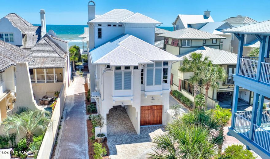 Major price drop of $550,000 puts this sparkling, brand new home in a whole new category. ONE OF A KIND, BRAND NEW LUXURY HOME with all the latest in construction, technology and upgrades that is expected in a home sitting ONE BACK FROM THE GULF IN THE PRIVATE, GATED COMMUNITY OF WATER'S EDGE. The home comes furnished and professionally decorated by Heather Lollie of Lollie Designs. The house is literally next door to Rosemary Beach affording you all of the shopping and restaurants offered. You are mere steps away from the gated beach access to development's dedicated beach. GORGEOUS GULF VIEWS FROM SECOND FLOOR LIVING AREA, DINING ROOM AND DECK. THE THIRD FLOOR MASTER, SUNDECK AND SLEEPING PORCH. VIEW THE GULF FROM THE COMFORT OF YOUR BATHTUB IN THE MASTER BATH. Major price drop of $550,000 puts this sparkling, brand new home in a whole new category. ONE OF A KIND, BRAND NEW LUXURY HOME with all the latest in construction, technology and upgrades that is expected in a home sitting ONE BACK FROM THE GULF IN THE PRIVATE, GATED COMMUNITY OF WATER'S EDGE. The home comes furnished and professionally decorated by Heather Lollie of Lollie Designs. The house is literally next door to Rosemary Beach affording you all of the shopping and restaurants offered. You are mere steps away from the gated beach access to development's dedicated beach. GORGEOUS GULF VIEWS FROM SECOND FLOOR LIVING AREA, DINING ROOM AND DECK. THE THIRD FLOOR MASTER, SUNDECK AND SLEEPING PORCH. VIEW THE GULF FROM THE COMFORT OF YOUR BATHTUB IN THE MASTER BATH.