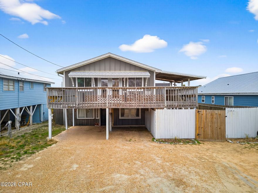 This charming upstairs 2-bedroom, 1-bath unit offers everything you need for a comfortable coastal lifestyle, within walking distance to Beach Access 12, perfect for enjoying the sun and sand. Rent includes water and electricity. Don't miss this rare opportunity to live close to the beach in a furnished space with utilities included!