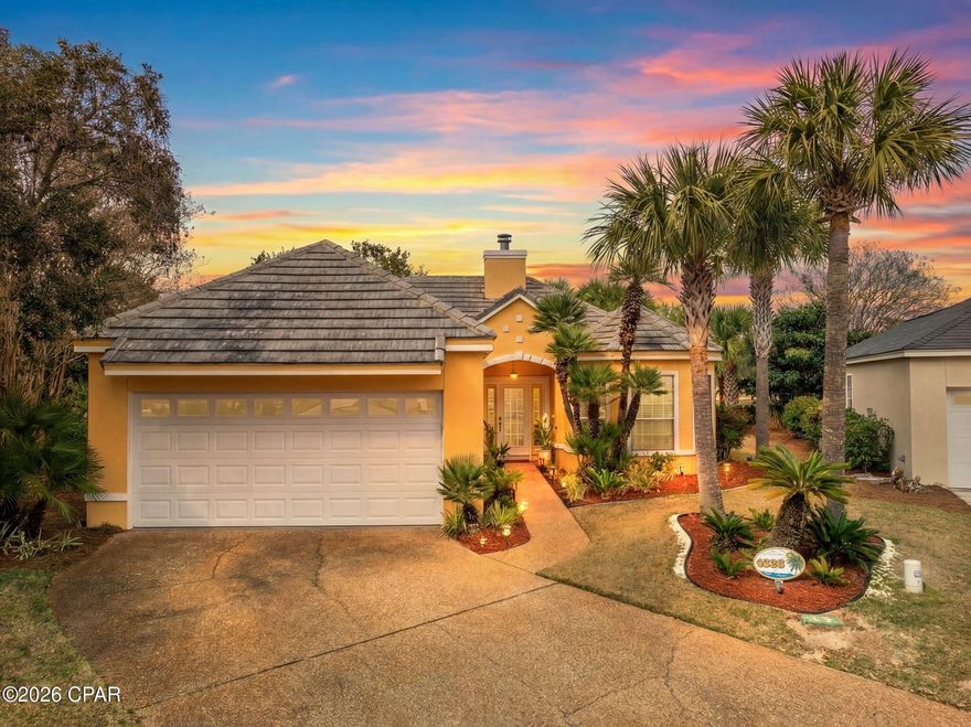 WELCOME TO PANAMA CITY BEACH: PREMIER SINGLE-FAMILY HOME!

Experience the pinnacle of Florida living in this stunning well cared for 3-bedroom, 2-bathroom single-family residence located within the prestigious, gated enclave of Bay Point. Situated at 4326 Legend Place #24, this property offers a rare combination of security, architectural elegance, and an unparalleled resort lifestyle. Boasting a durable clay tile roof installed in 2019 and a classic stucco exterior, this 2,259 total square foot home is positioned in a non-flood zone, offering both luxury and peace of mind in a 24-hour secured coastal community.

UNMATCHED AMENITIES AND THE BAY POINT LIFESTYLE

Living in Bay Point is an entry into a world-class recreational paradise. Residents enjoy access to championship golf courses, a full-service marina, and professional-grade tennis facilities. This golf-cart-friendly community is designed for the active enthusiast, offering a seamless blend of high-end sporting and social opportunities. Security is a priority here, with 24-hour guarded gate access included in the community benefits, alongside a dedicated yearly termite prevention service to ensure the long-term integrity of your home.

A BACKYARD OASIS AND EFFICIENT COMFORT

The exterior features a meticulously landscaped backyard serving as a private sanctuary with lush tropical greenery. Inside, the 1,648 heated square foot floor plan is complemented by an owner-measured 100 square foot attic space, perfect for additional storage. This home is as efficient as it is beautiful, with utility averages reflecting a manageable coastal lifestyle: average/approximately $160 for power, $60-$70 for water, and $38 for cable per month.

PREMIER LOCATION AND INVESTMENT FLEXIBILITY

Located minutes from Pier Park and the Grand Lagoon, this home offers a quiet sanctuary near the best shopping and dining in Panama City Beach. For the savvy investor, the short-term rental friendly nature of Bay Point makes this an ideal candidate for a high-revenue vacation rental or a turnkey second home. To make the transition even smoother, high-quality furnishings are negotiable with the sale.

MODERN COMFORT AND TIMELESS ARCHITECTURE

Built with enduring quality, the home features an open, single-story layout that maximizes natural light. From the air-ducted heating to the centralized cooling, every detail has been maintained for year-round comfort. This is a rare chance to own a piece of Bay Point's legendary landscape, where every day feels like a vacation in a secure, vibrant waterfront community.