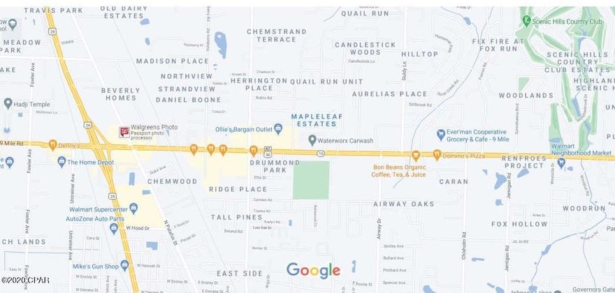 Good opportunity for new business, currently a car wash.  This property has many possible uses.   Centrally located in Pensacola in commercial district.  Warehouse with office and roll-up doors right on E. Nine Mile Rd.

Multiple uses are a possibility for this property.