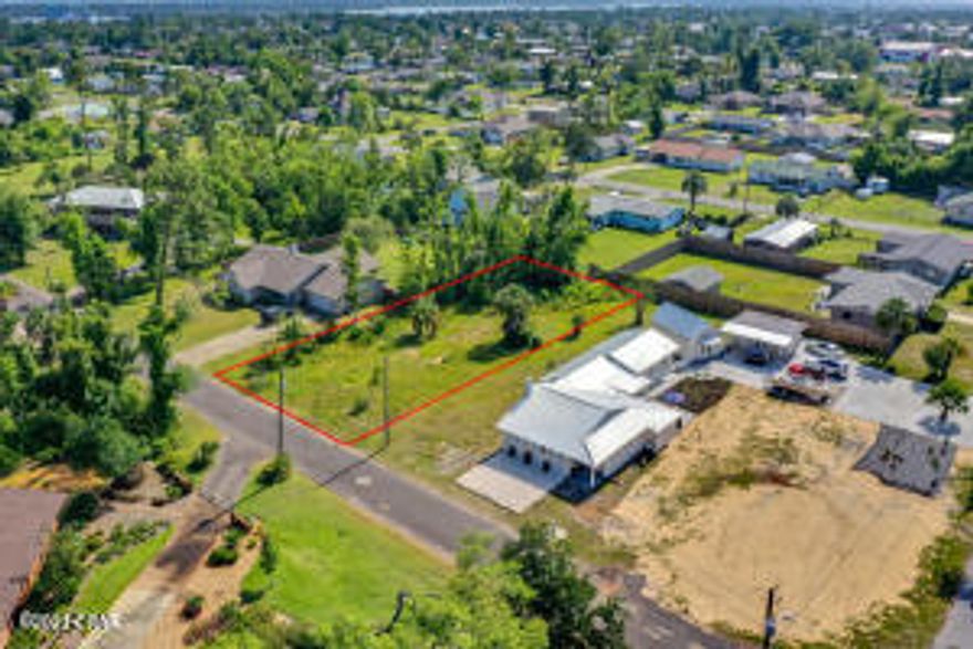 Beautiful lot located across from the Lynn Haven Bayou!