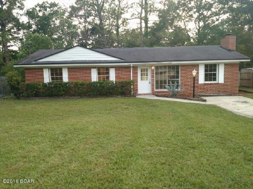 BEAUTIFUL 3 BEDROOM, 1.5 BATH BRICK HOME IN LYNN HAVEN, conveniently located close to shopping, highway access, and Panama City!! This MOVE IN READY HOME has just been COMPLETELY RENOVATED with NEW PAINT, NEW FLOORING, NEW STAINLESS STEEL APPLIANCES, and NEW FIXTURES!! NEW ROOF is scheduled to be installed!! Great layout, fireplace, and large backyard! HOME WARRANTY INCLUDED!! This is NOT a short sale or a bank owned property. This is a GREAT HOME that is PRICED TO SELL!! Come see it TODAY!!