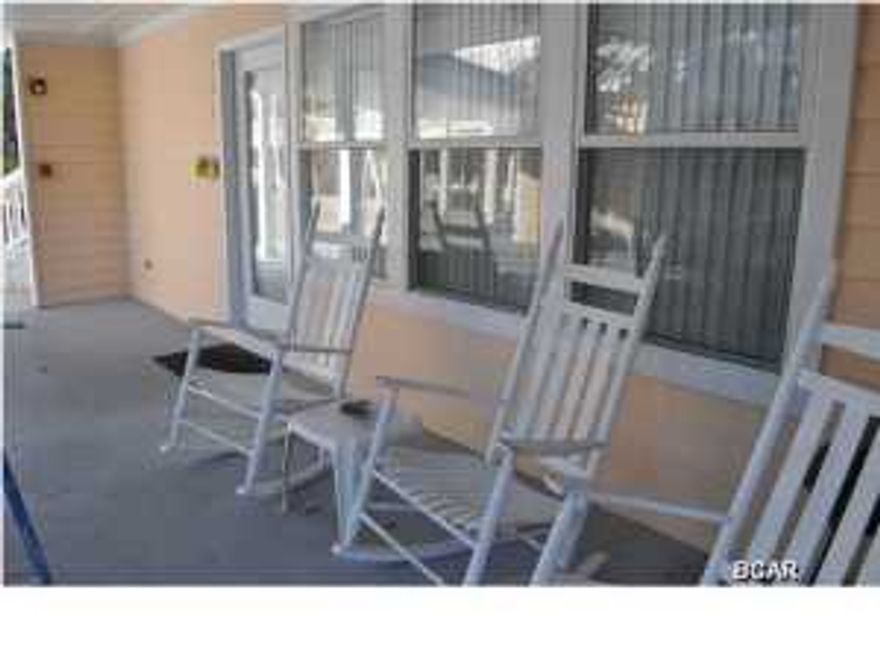 First-floor unit overlooking the pool in Peachtree Place II! This is a 2 bedroom, 2 bath end unit, completely furnished. Great open-floor plan and there is a large covered front porch and the back patio is also covered and you can access through both bedrooms. The pool is just steps from the unit and if you want to hit the beach, access is across the street. You're also just a 5 minutes drive from Pier Park. Great beach getaway in a quiet complex. All info is approx. and must be verified by Buyers if important.