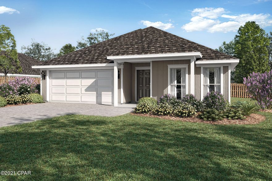 New construction by Truland Homes in the highly desirable Callaway Area! With 3 Bedrooms and 2 Baths. This Denali open floor plan home is a must-see, with a stunning interior featuring 10' high ceilings in the main living areas and a 9' tray ceiling in the master suite. Luxury Vinyl Plank floors, granite countertops, and so much more are found throughout the home. The exterior boasts of Hardi Board on all four sides, Tankless Gas Water Heater, and a completely landscaped yard with a sprinkler system. Offering added innovative technology and convenience, this home is equipped with a SMART Things hub, a Ring security doorbell, a Samsung tablet, and a Nest energy-efficient thermostat. Conveniently located to shopping, recreational parks, schools, and Tyndall Air Force Base.