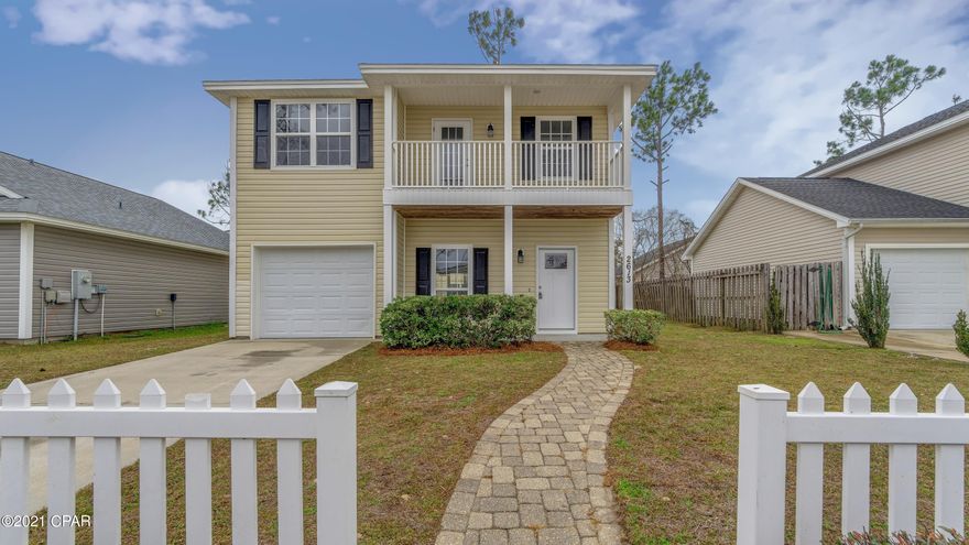 *** As of 6/6/21 - Sunday 10am home is NOT UNDER CONTRACT - Open House 2-5 PM 6/6/21*** Turnkey and ready for a new owner!! ALL HURRICANE DAMAGE HAS BEEN REPAIRED.  New roof in 2019 and New HVAC in 2017.  This four bedroom, two & half bath home has brand new carpet, stainless steel appliances and tile backsplash in the kitchen.  A large master suite with trey ceilings, double vanities and walk-in closet.  Welcome home to this super charming cottage complete with white picket fence and covered balcony.  Avondale Estates is a great community with sidewalks and a playground.  Convenient to Tyndall AFB and plenty of dining and shopping options in Panama City.