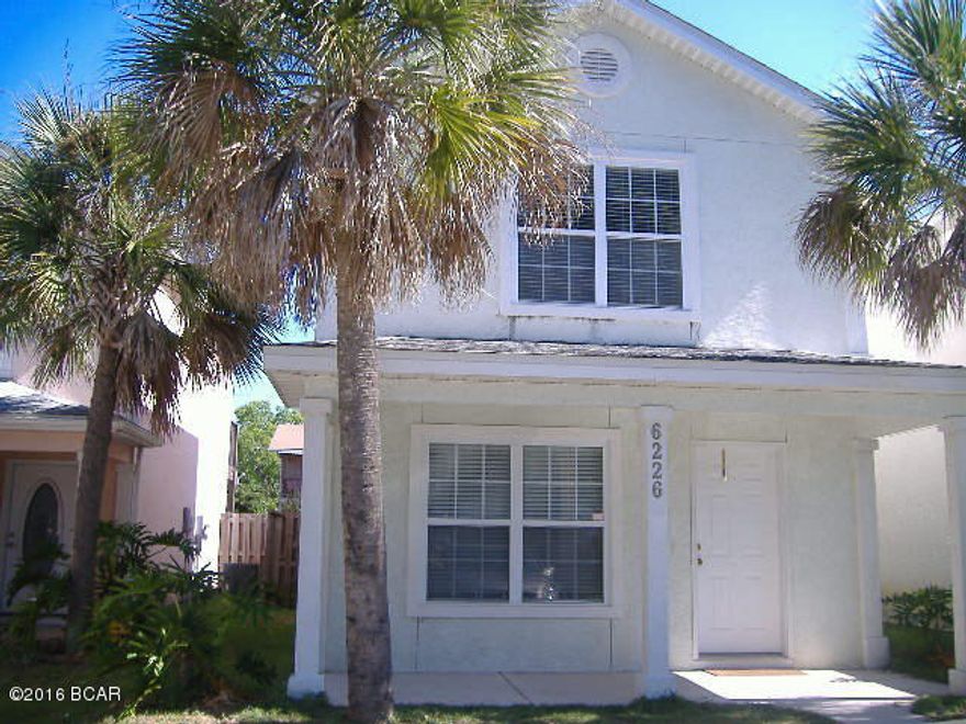 Very nice 2-story home with ceramic tile and carpet, breakfast bar,french doors leading to backyard balcony, washer and dryer connections, new paint, privacy fenced back yard, and close to the Navy Base.