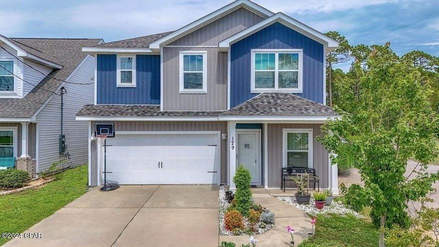 'CURRENTLY UNDER CONTRACT, SELLER WILL CONSIDER BACKUP OFFERS' Discover coastal living at its finest! This charming home is located less than a 1/2 mile from public beach access 44 and only minutes to Pier Park. Centrally located to the local elementary, middle, and high school, this location is the perfect blend of comfort and convenience. You're also situated on the corner next to the HOA maintained common area, perfect for extra parking! As you step inside you'll find a spacious and bright living area, ideal for relaxing after a day of sun and surf. The open floor plan makes this home perfect for entertaining. The kitchen features modern appliances, sleek countertops, and plenty of storage space, making meal preparation a breeze. The master bedroom boasts an ensuite bathroom and ample closet space, providing a serene sanctuary. Three additional bedrooms PLUS a loft area give you ample space. Don't miss out on your opportunity to own your own slice of paradise. Schedule a showing today.