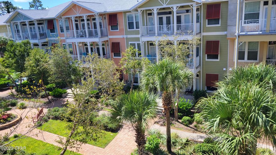 Spacious 1 bedroom condo in Island Reserve. This community offers a large pool, parking convenience, indoor basketball courts, theater room, party room and more. This is a fully gated complex where you are surrounded by lush tropical foliage complete with walking paths. This unit boasts not one but two balconies for outdoor enjoyment. There is a large living area, kitchen, half bath and storage on the main level. A large bedroom and bath with two huge closets on the second floor along with laundry and storage, storage, storage on the second floor of the unit. This isn't just a condo, it is a Lifestyle! Updates: HVAC w/LED 2021,Carpet 2021, Paint 2020,Dishwasher 2021, Ceiling fans 2021, Water Heater 2019 *All important data should be verified