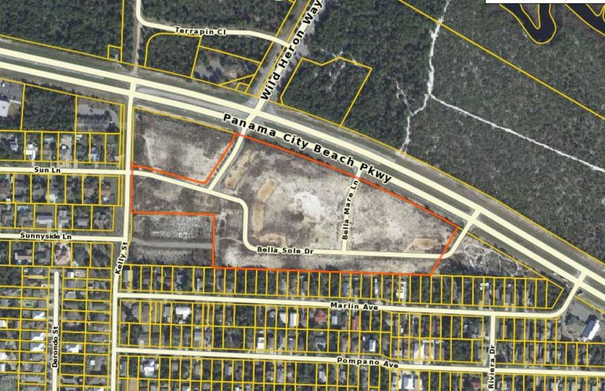 Prime development opportunity on west end  of Panama City Beach zoned PUD.  This 13.85 parcel has much of the road and utility infrastructure in place for 165 multifamily units including 45 townhomes.  Parcel also contains approximately 3 acres designated for retail development in PUD plan.