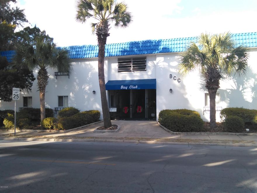 A rare find in the Cove, but very close to town. Just a short walk down Beach Drive gets to you the marina and all that's happening downtown. This second floor corner unit condo offers great space and a prime location. Windows on two sides of the living room give light and views of the Bay.  You can't beat this location at this price. Across the street from the waterfront on St Andrew Bay. The complex features a sandy beach on St Andrew Bay, a community dock which stretches out into the Bay, green spaces and a community pool. The low HOA fees include water, sewer, trash, basic cable, pest control, use of amenities and common grounds, insurance on the structure and exterior grounds upkeep. These unit don't come on the market very often, and when they do they usually go quickly.