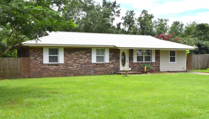 This renovated brick home is located on a quiet, dead-end road and features 10x13 Den that could serve as 4th bedroom, fresh paint, eat-in kitchen with updated cabinets/countertops and energy efficient windows. Outside features include metal roof, privacy fenced back yard, detached storage shed and pole barn.