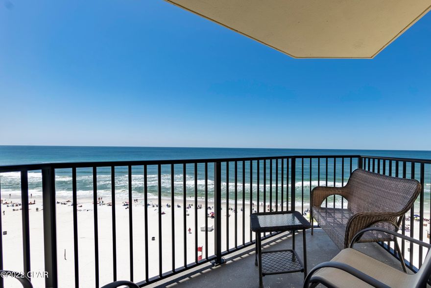 BEACHFRONT SUNBIRD CONDO IN ONE OF THE MOST POPULAR CONDO COMPLEXES ON PANAMA CITY BEACH! Walk next door to Pineapple Willy's Restaurant with major shopping and family entertainment just around the corner!  This complex has been well maintained and as a result, units don't come available very often! The resort's features include amazing sunsets, three pools, one heated, Geothermal air-cooling system with only an air handler in your condo helps to keep costs down, ice vending machine and a new Tiki Bar!  A fitness facility and tennis courts round out the amenities of the Sunbird Condominiums.  Many renovations include: new windows, sliding glass door, balcony railings, roof, EIFS siding, paint, decking throughout the complex, landscaping, laundry rooms, and a resurfaced center pool. This particular unit is beachfront and has been completely remodeled and tastefully decorated.  All new furnishings that also include linens, new luxury vinyl flooring, a new kitchen design with granite countertops, beautiful cabinetry and top of the line stainless appliances. Don't miss this opportunity for your beach get-a-way!  All information; sq footage, room sizes, age, should be verified if concerned.