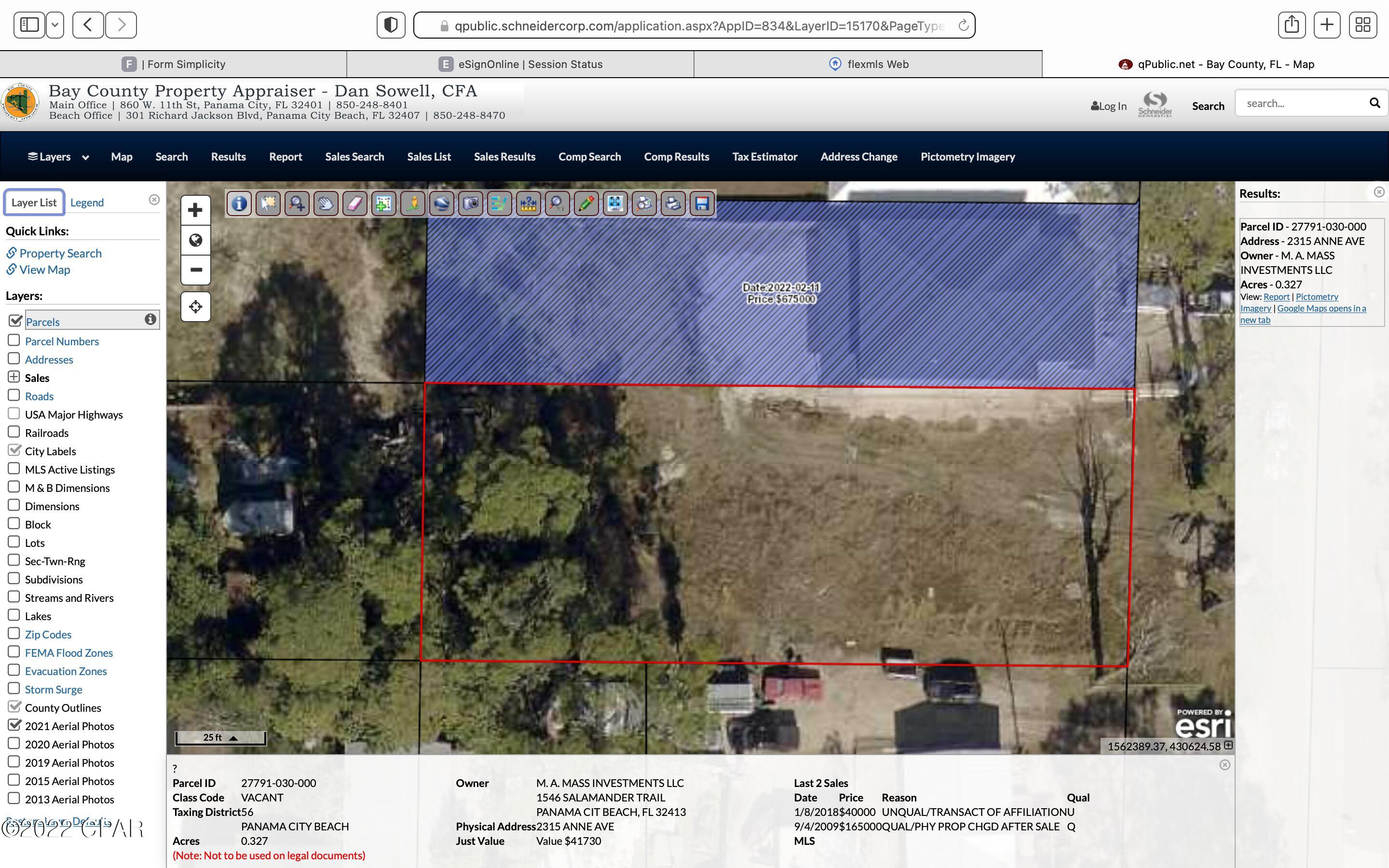 Pines 4th Add - Land