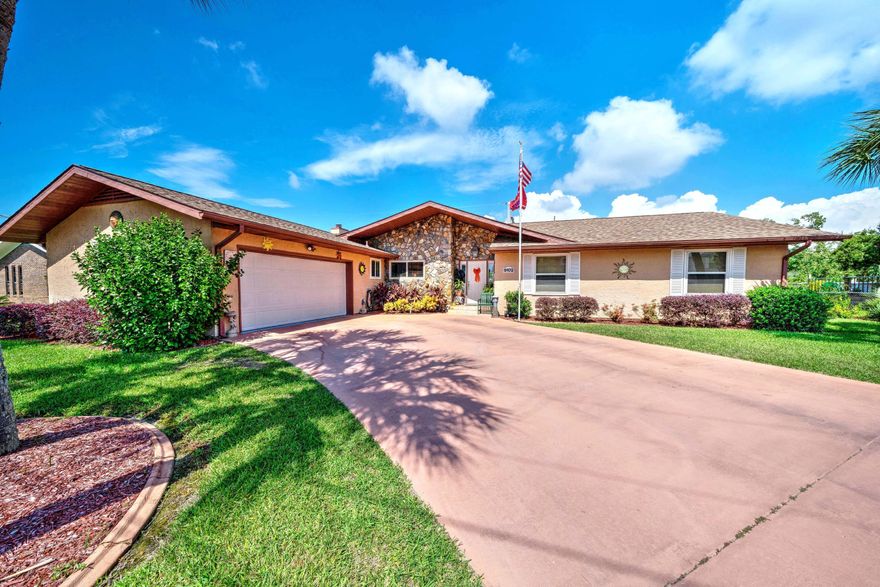 9102 Abba Lane has curb appeal galore! Situated on 1/3 of an acre, this is a one level home with a 2 car Garage and a 12 x 20 Sun Porch. This stucco and stone home is situated in a great location of Panama City Beach, not far from the Hathaway Bridge. If you like fruit, you are in luck with NINE fruit trees in the fenced in yard. If you like a big kitchen with too many cabinets to count, this is it! If you enjoy doing laundry in a room big enough to hide weeks worth of supplies, here it is! The French doors leading into the living room showcase the pretty flooring through the glass panes. The 2019 roof and 2020 new windows will give you peace of mind. You need to waste no time in seeing this one! You will love the split plan with epoxy floors & will want to make this your next address!