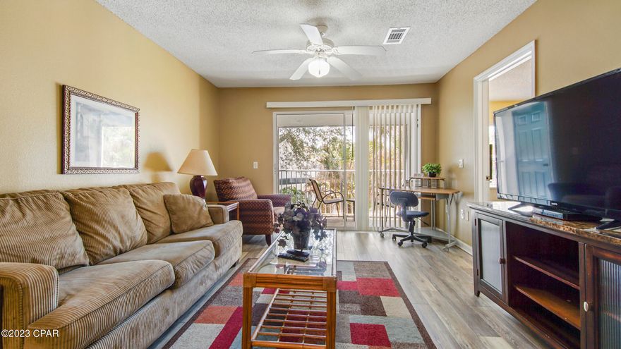 Nice condo close to Eglin AFB & minutes to beaches, shopping, restaurants & Destin! This cute condo boasts an updated kitchen, newer plank flooring & some newer appliances. Great rental or live in full time. You'll love the spacious living room/dining room & the gigantic primary suite w/attached full bathroom & walk-in closet. The kitchen has crisp white cabinetry & overlooks the living room/dining room. The second bedroom has a walk-in closet & great space. Laundry room has a full-size washer & dryer. Outside features a nice balcony & storage room. Relax in the amazing pool, spa, sauna or club house (rentable). Or work out in the gym! This condo is VA approved! You'll have Wi-Fi property wide & a 250 Channel cable package provided by the association.