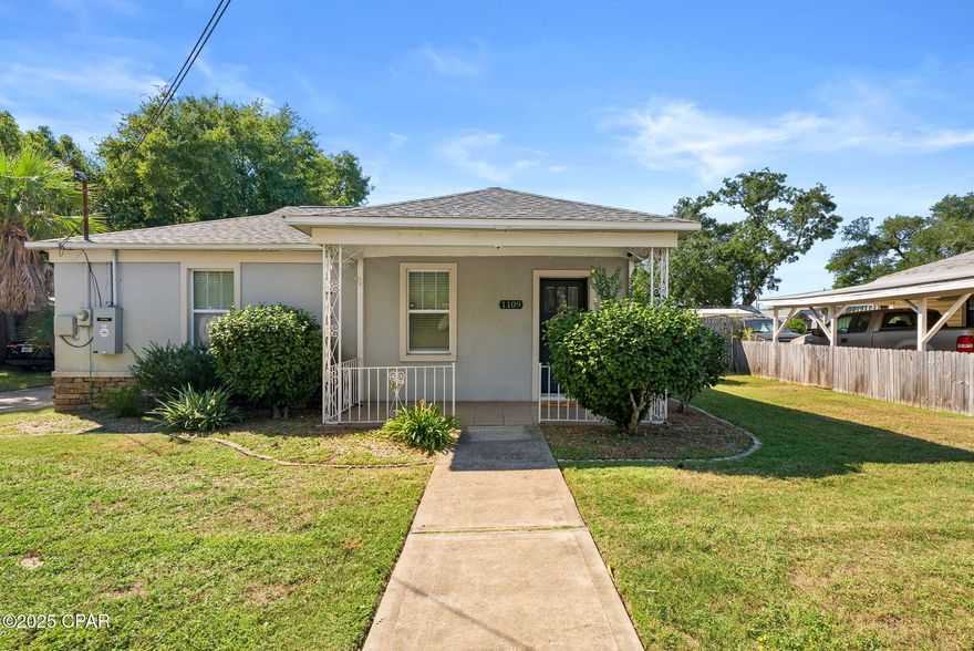 CURRENTLY UNDER CONTRACT, SELLER WILL CONSIDER BACKUP OFFERS' Spacious 3-bedroom/2-bath home is centrally located in the heart of Historic St. Andrews. Tons of upgrades, including a new Generac Generator, a Tankless hot water heater, freshly painted interior throughout, gorgeous new accent wall in the dining room, brand new sink, faucet and backsplash in the kitchen, newly remodeled bathroom w/ new accent wall and a brand-new shower. The roof was replaced in 2018. Another key feature is the large backyard, and the back alley provides convenient in and out access for vehicles. Would make a fantastic primary residence, 2nd home or Airbnb. Walk, bike or take your golf cart to Downtown Salty St. Andrews featuring tons of Shopping, Dining, Events, Activities and more. St. Andrews Bay is only 2 blocks away and boasts public waterfront swings, perfect for relaxing and enjoying the sights and sounds of nature. The stunning Emerald Coast Beaches are also just a short drive away. Call today to schedule a showing and see all that this home has to offer.