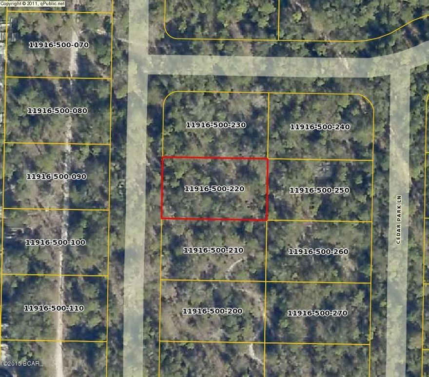 Vacant lot in new subdivision