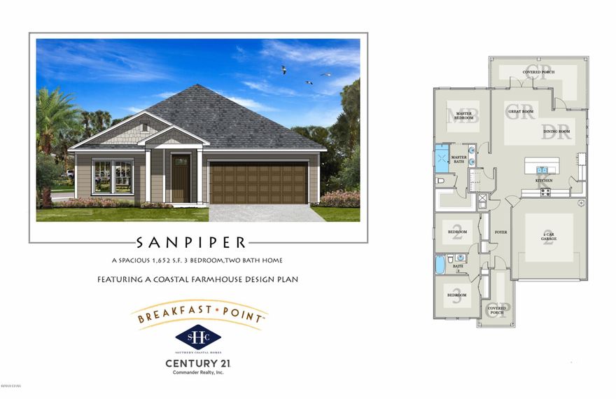 NEW CONSTRUCTION SANDPIPER GOLD 3/2-located in Panama City Beach's desired Breakfast Point subdivision built by Southern Coastal Homes-Offering quick easy access to TAFB, the white sandy beaches of the Gulf of Mexico, Publix anchored shopping center, Breakfast Point Academy-Rated A (walking distance)and the famous Pier Park. INTERIOR features of this coastal inspired home offers a private grand Foyer entrance, large volume Great Room with an open floor plan, kitchen with 4 burner gas cooktop, center island, custom cabinetry with soft close drawers and stainless steel appliances, Master Suite with tray ceiling, expansive tiled shower, double vanity and large walk-in closet. Large covered patio just off Great Room makes this home perfect for entertaining. EXTERIOR-This SANDPIPER GOLD home features a 2 car garage, covered lanai, covered front porch, fully sodded yard with Rain Bird sprinkler system. This home includes all of the GOLD STANDARD FEATURES LIST and DESIGN BOARD with upgraded finishes including Luxury vinyl plank flooring, custom cabinets, granite solid surface counter tops, 50/50 stainless steel undermount sink, tiled back splash, Moen "Eva Style" plumbing fixtures, Whirlpool stainless steel "Gourmet Kitchen" appliances, stainless sink and much more. See the GOLD STANDARD FEATURES LIST, available DIAMOND ADDITION items and finish board in the document section of this listing.
Gold Appliance Package Includes: 30" Chimney Hood in Stainless Steel: 4-Burner Gas Cooktop in Stainless Steel: Countertop Microwave with Trim Kit in Stainless Steel: Front-Control Dishwasher in Stainless Steel: 5.0 Cu. Ft. Single Wall Oven in Stainless Steel: